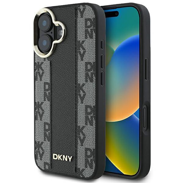 DKNY iPhone 16 Mobilskal MagSafe Checkered Pattern - Svart | 2353 | AlltMobil