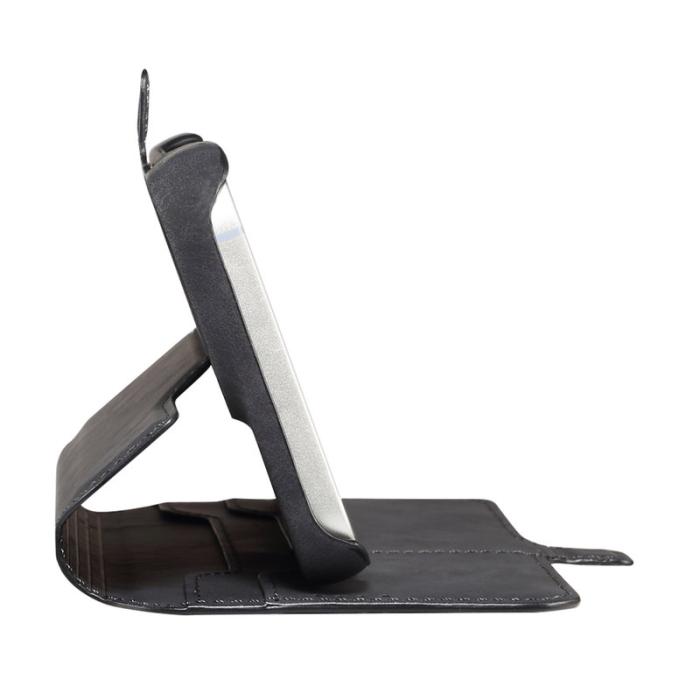 DENIOR - DENIOR B07 iPhone 16 Pro Max Plånboksfodral Konstläder Magnetiskt Svart