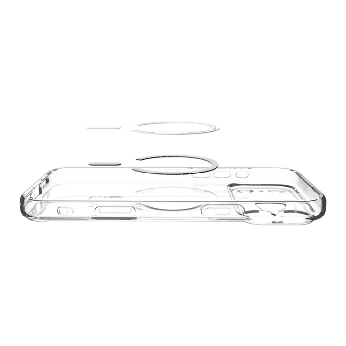 Spigen - Spigen iPhone 17 Pro Max Mobilskal Magsafe Ultra Hybrid - Clear/Graphite