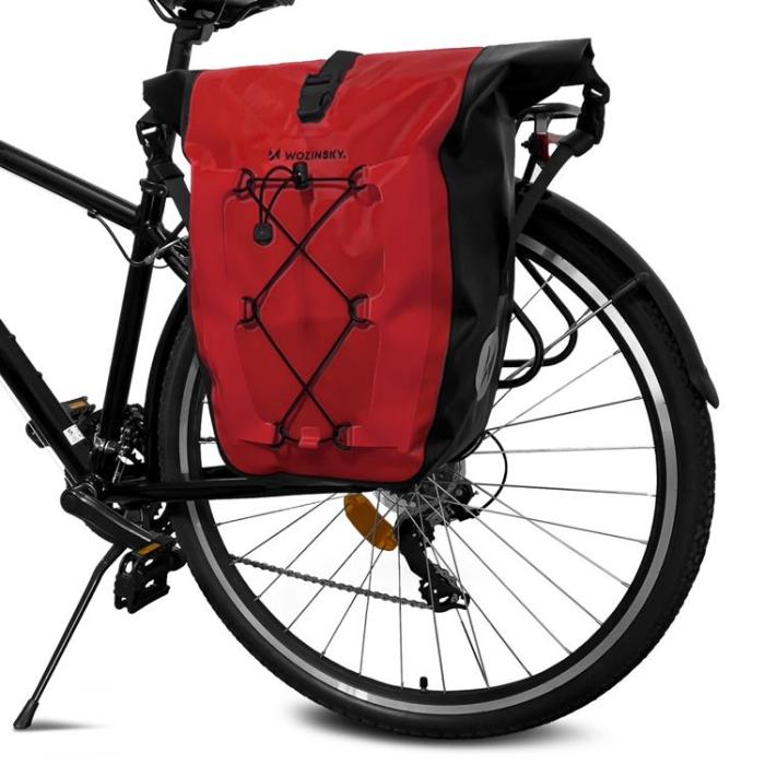 UTGATT1 - Wozinsky Vattentät Mobilhållare för Cykel/ Motorcykel 25 L - Röd