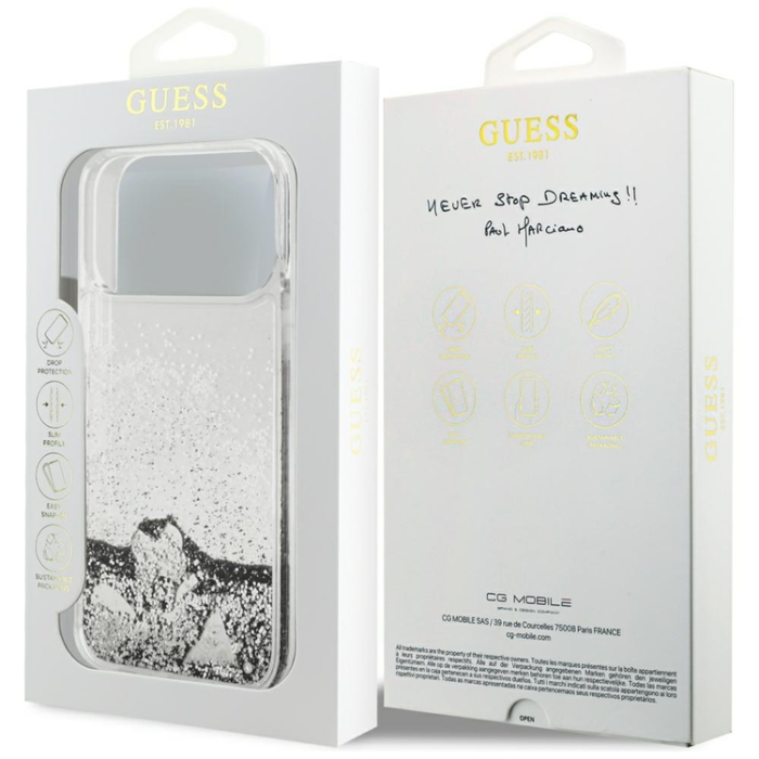 Guess - Guess Mobilskal För iPhone 18 Pro Max/17 Pro Max Magsafe Liquid Glitter 4G