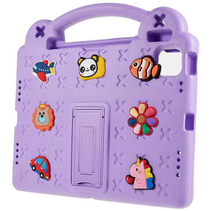 UTGATT1 - iPad 10.9 (2022) Skal EVA Kickstand Shockproof - Lila