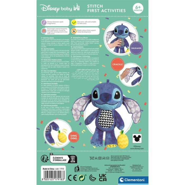 CLEMENTONI - CLEMENTONI Disney Baby Stitch Activity Plush