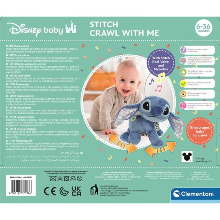 CLEMENTONI - CLEMENTONI Disney Baby Stitch Crawl With Me