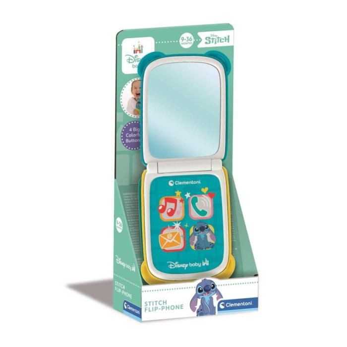 CLEMENTONI - CLEMENTONI Disney Baby Stitch Flip Phone