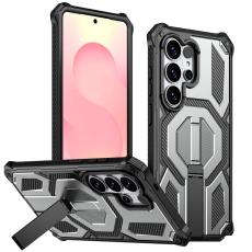 OEM - Mobilskal f&ouml;r Samsung Galaxy S26 Ultra Magnetiskt Kickstand PC + TPU - Gr&aring;