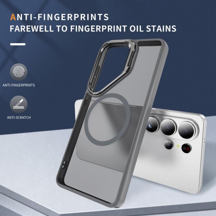 OEM - Mobilskal för Samsung Galaxy S26 Ultra Magnetiskt Kickstand PC + TPU - Grå