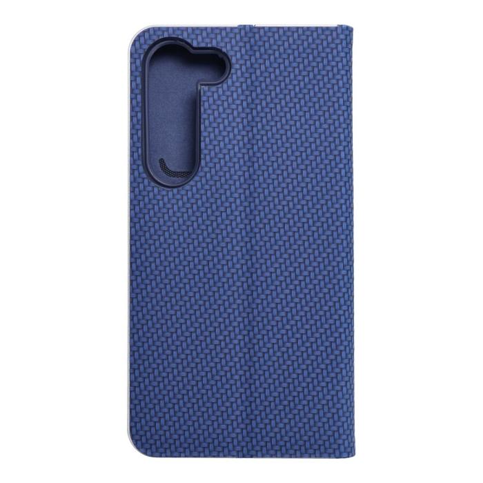 OEM - LUNA Carbon Fodral för Samsung S23 blå