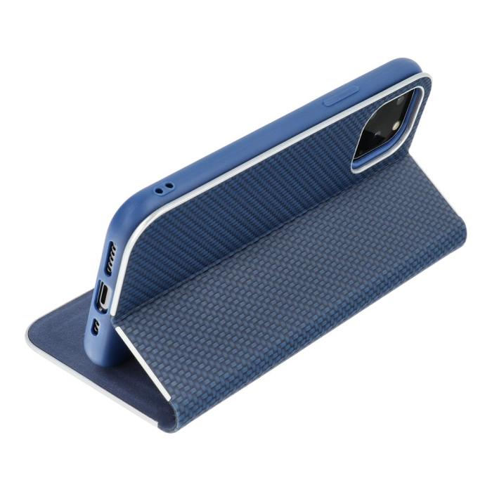 OEM - LUNA Carbon Fodral för Samsung S23 blå
