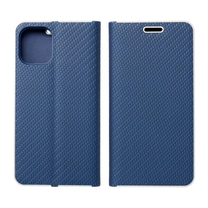 OEM - LUNA Carbon Fodral för Samsung S23 blå