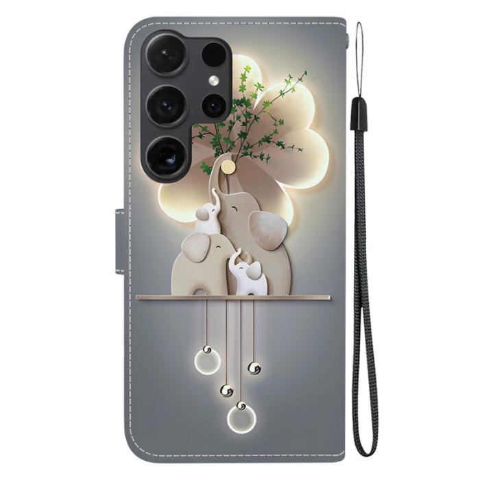 OEM - Plånboksfodral för Samsung Galaxy S26 Ultra Konstläder - Tre Elefanter