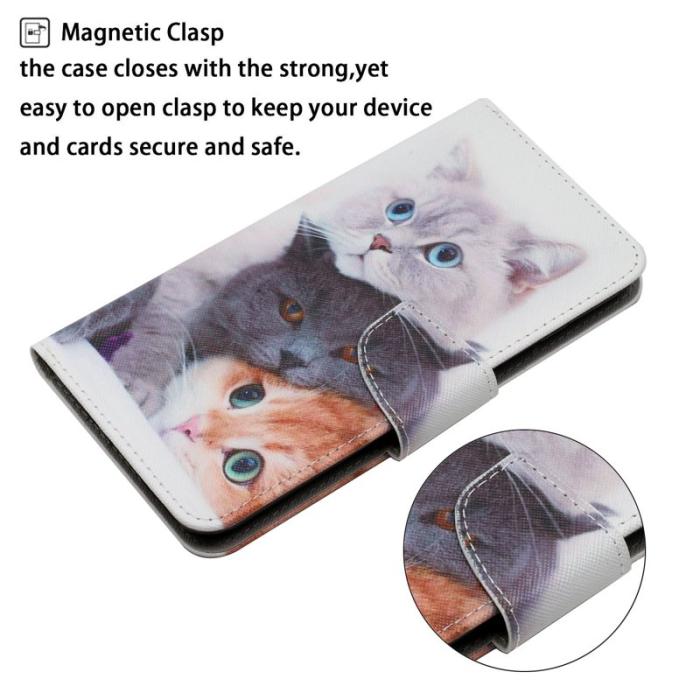 OEM - Mobilfodral för Samsung Galaxy S26 Ultra Konstläder - Tre katter