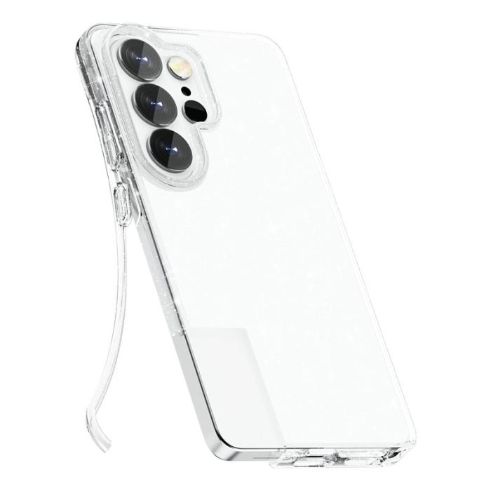 OEM - Mobilskal för Samsung Galaxy S26 Ultra Glittrande TPU + PC - Vit