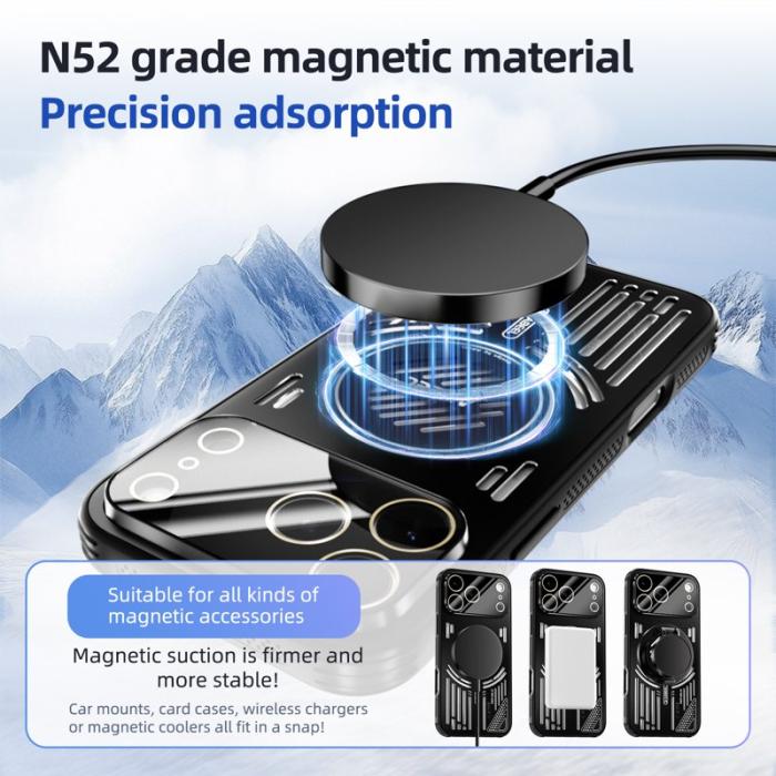 ABEEL - ABEEL Mobilskal till iPhone 17 Pro Aluminium + PC + TPU - Blå