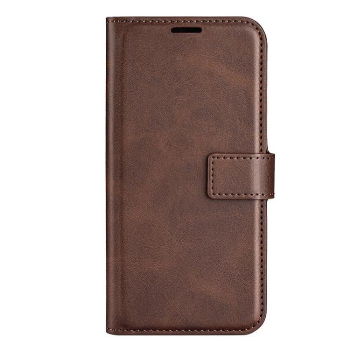 A-One Brand - Flip Folio iPhone 14 Pro Plånboksfodral - Mörkbrun