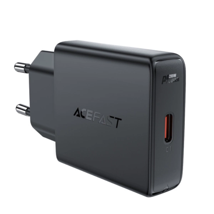 Acefast - Acefast Väggladdare USB-C 20W GaN - Svart