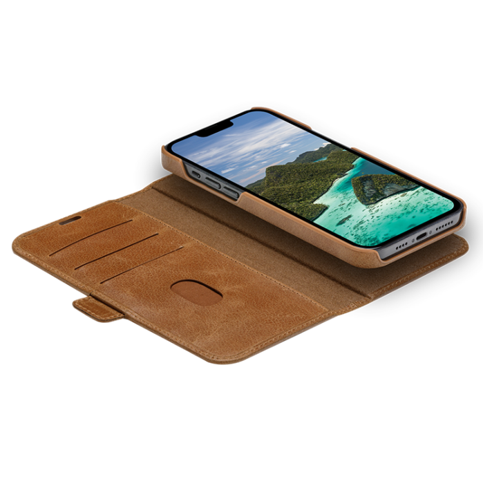 UTGATT1 - Dbramante iPhone 14 Pro Max Plånboksfodral Lynge - Tan