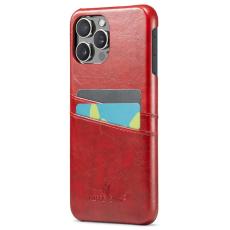 FIERRE SHANN - FIERRE SHANN iPhone 16 Pro Fodral Waxy KonstL&auml;der - R&ouml;d