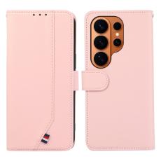 OEM - Mobilskal till Samsung Galaxy S26 Ultra RFID-Skydd KonstL&auml;der - Rosa