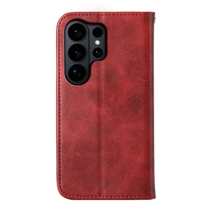 OEM - Xiaomi 17 Plånboksfodral Konstläder med Handrem - Röd