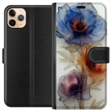 Gustaf - Pl&aring;nboksfodral till Apple iPhone 11 Pro Max med Silkesblommor