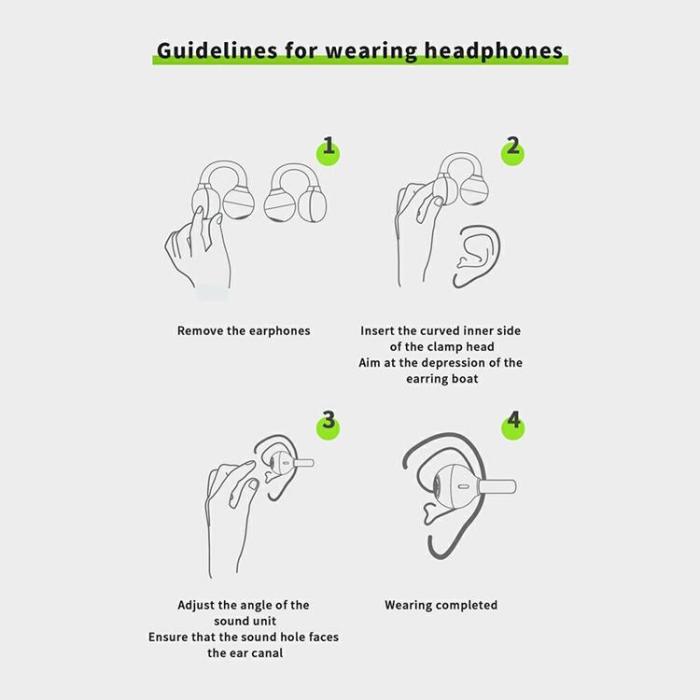 HTC - HTC In-Ear Trådlösa Sport Hörlurar Bluetooth 6.0 Clip-On NE55