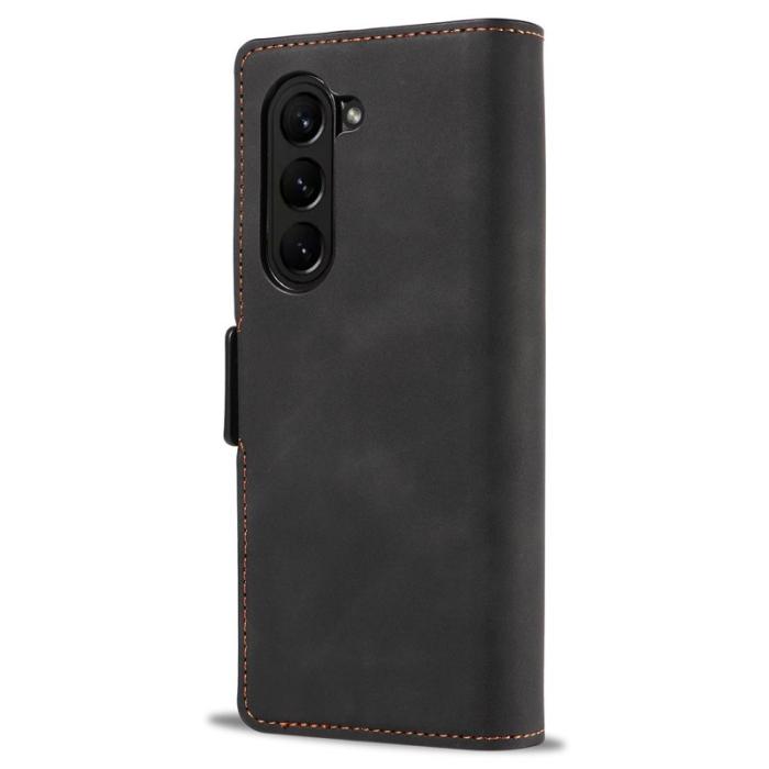 FORWENW - FORWENW Fantasy Series Samsung Galaxy Z Fold5 Konstläder Plånboksfodral - Svart