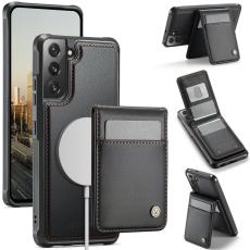 JEEHOOD - JEEHOOD J06 Konstl&auml;der fodral till Samsung Galaxy S22 5G - Svart