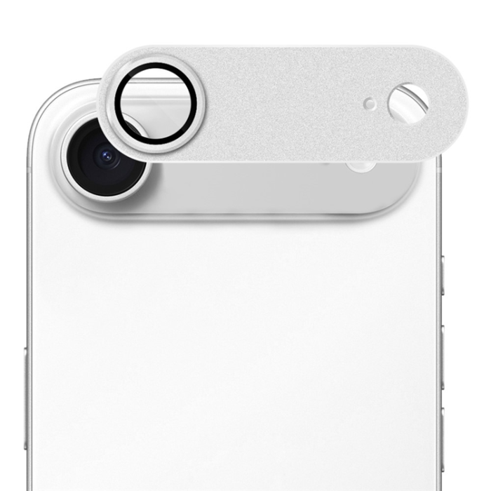HAT PRINCE - Hat Prince iPhone 17 Air Härdat Glas Kameralinsskydd AR Metal - Silver