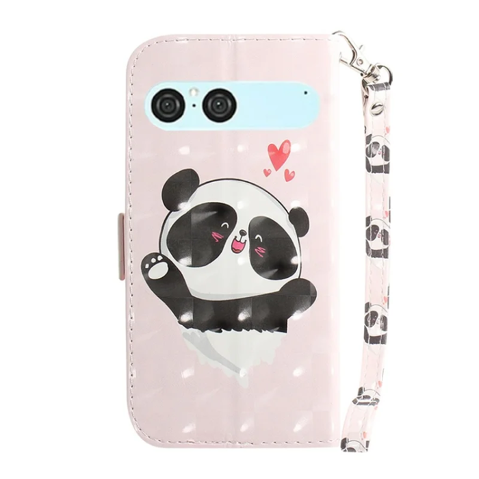 A-One Brand - Sony Xperia 10 VII Plånboksfodral med Handledsrem - Love Panda