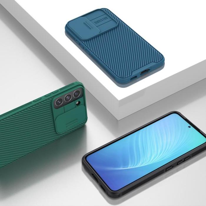 Nillkin - Nillkin Camshield Skal Galaxy S22 5G - Blå