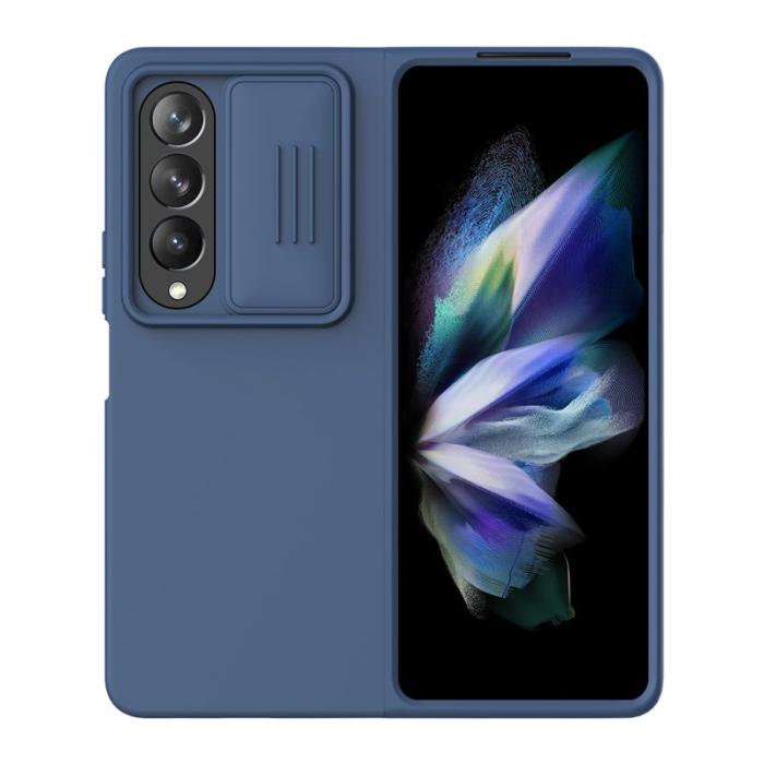 Nillkin - NILLKIN Mobilskal till Galaxy Z Fold4 5G Dual Layer Hybrid Blå