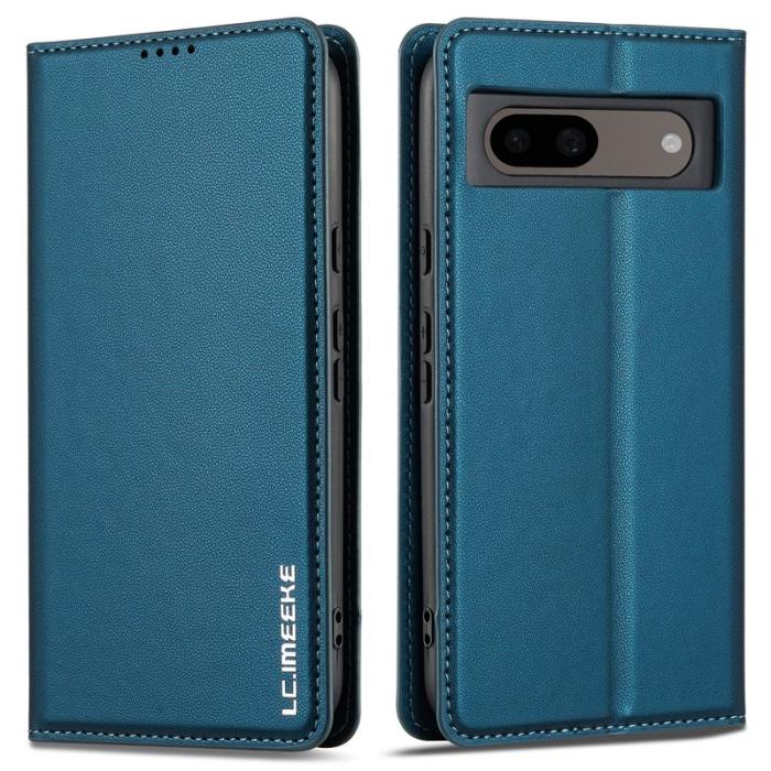 LC.imeeke - LC.IMEEKE L1 Series Google Pixel 8a Plånboksfodral Konstläder - Blå