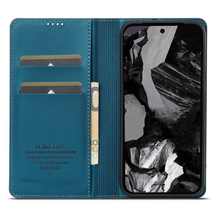 LC.imeeke - LC.IMEEKE L1 Series Google Pixel 8a Plånboksfodral Konstläder - Blå
