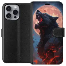 Gustaf - Pl&aring;nboksfodral till Apple iPhone 16 Pro Max med Ylande varg