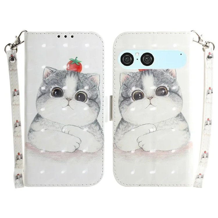 Sony Xperia 10 VII Konstläder Plånboksfodral med Handledsrem - Cat | 2353 | AlltMobil