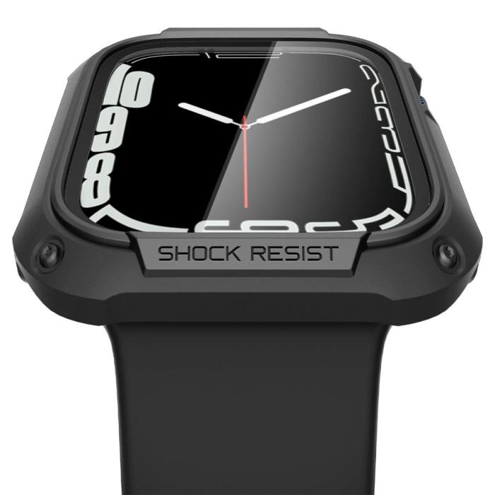 Spigen - Spigen Apple Watch 7/8 (45mm) Skal Tough Armor - Svart