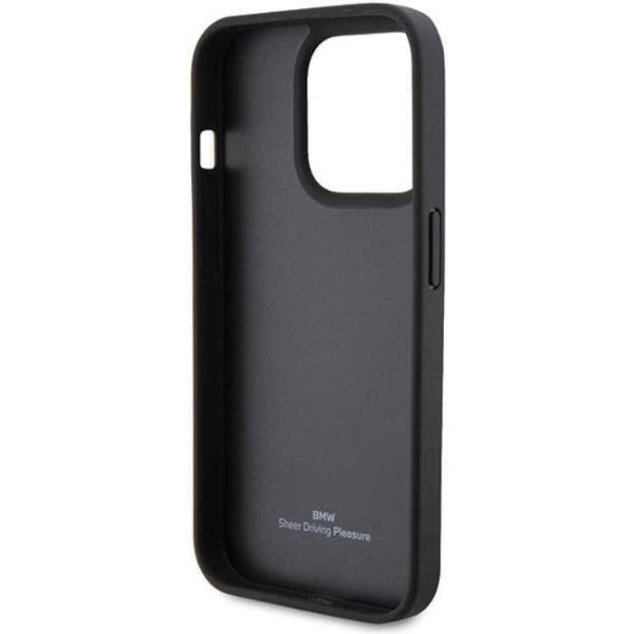 BMW - BMW iPhone 15 Pro Max Mobilskal Läder Quilted - Svart
