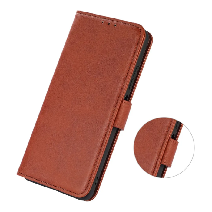 Taltech - Sony Xperia 10 VI Plånboksfodral Magnetlås - Brun