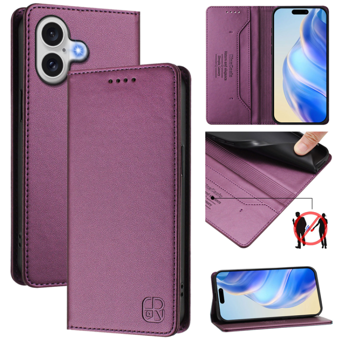 RINACASIS - RINACASIS iPhone 17 Plånboksfodral RC01 RFID - Violett