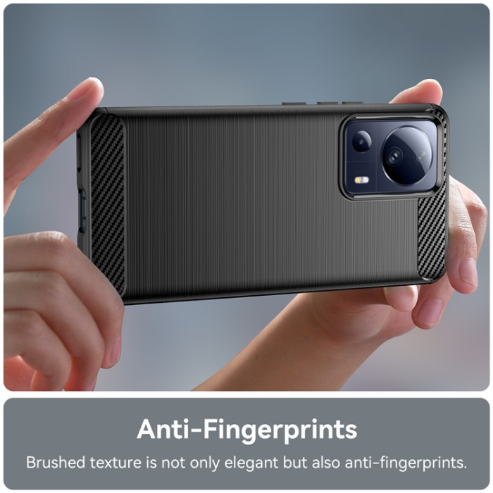 A-One Brand - Xiaomi 13 Lite Mobilskal Carbon Fiber - Svart