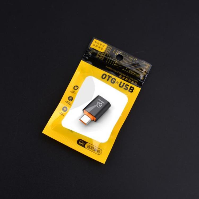 A-One Brand - Typ-C Hane till USB-A Hon Adapter - Silver