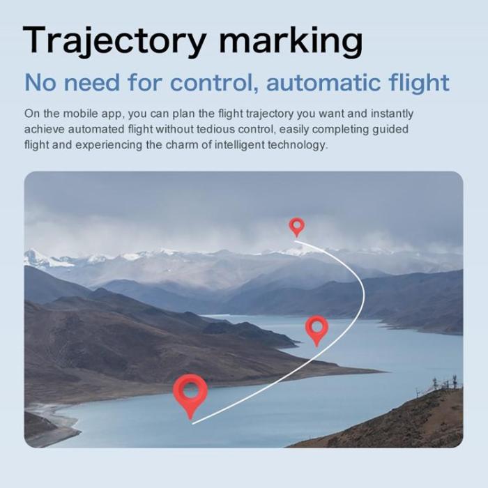 OEM - 720P WiFi FPV Borstlös Hinderundvikande Drönare med Display GT8