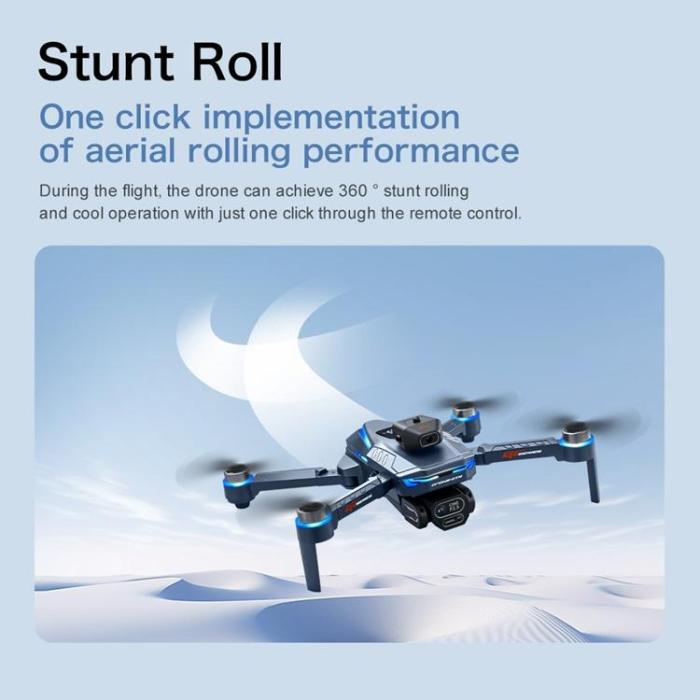 OEM - 720P WiFi FPV Borstlös Hinderundvikande Drönare med Display GT8