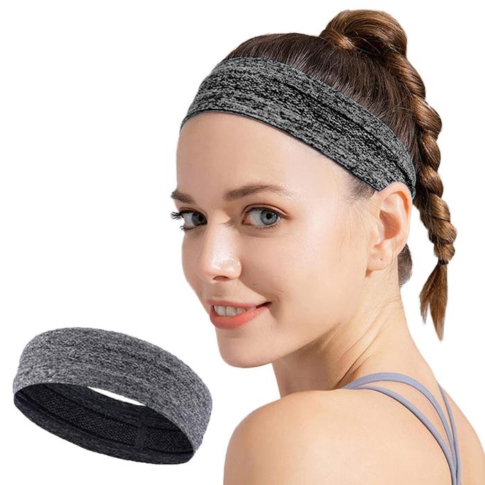 OEM - Elastic Fabric Pannband Running Fitness - Grå
