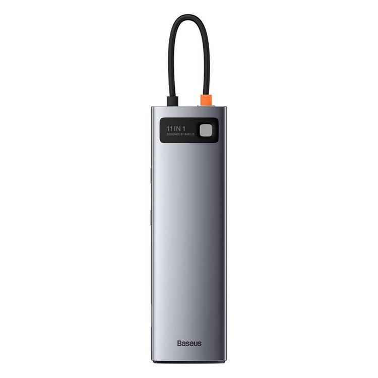 Baseus Metal 11in1 Multifunctional HUB USB-C 100W - Grå | 505295 | AlltMobil