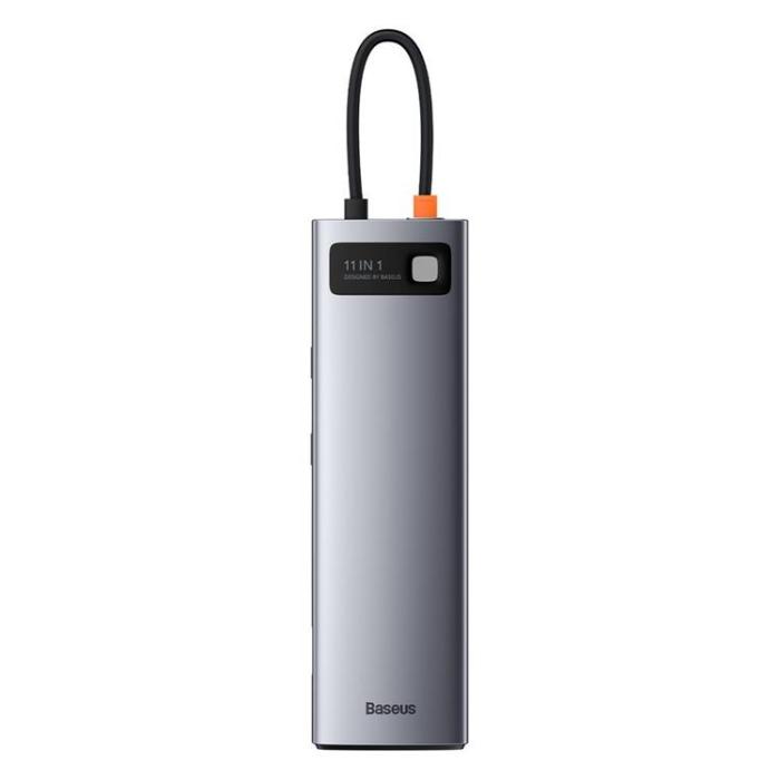BASEUS - Baseus Metal 11in1 Multifunctional HUB USB-C 100W - Grå