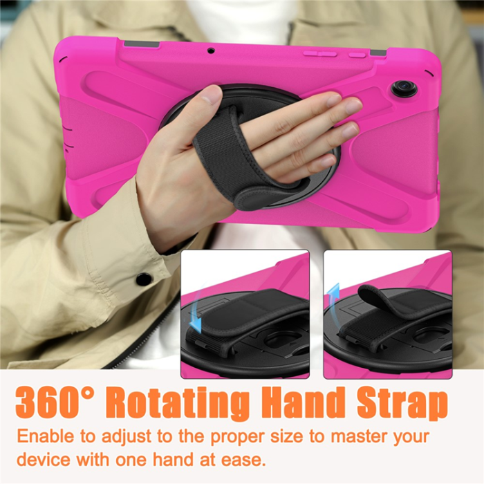 A-One Brand - Galaxy Tab A9 Plus Mobilskal Silikon Rotary Kickstand