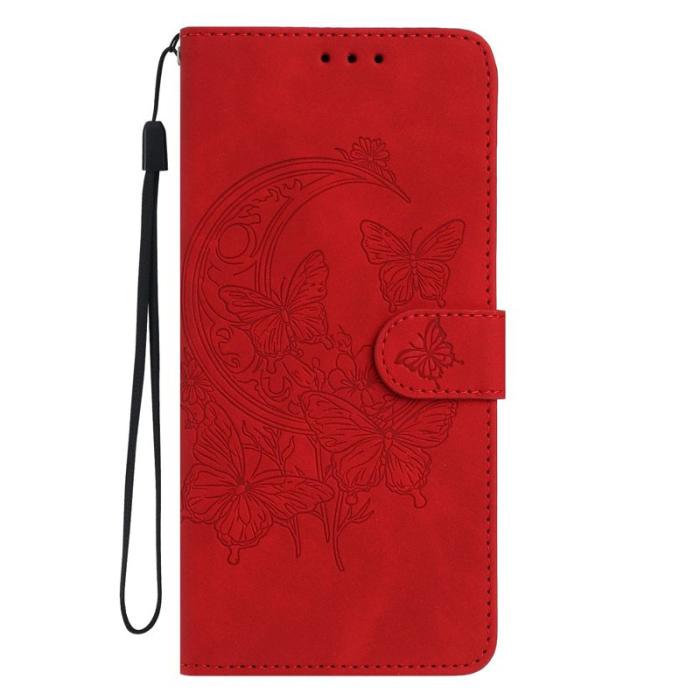 OEM - Samsung Galaxy S26 Ultra Fodral Konstläder Ställ - Röd