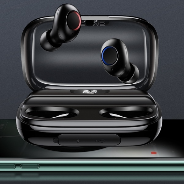 USAMS - USAMS In-Ear Hörlurar Bluetooth TWS YJ Series - Svart